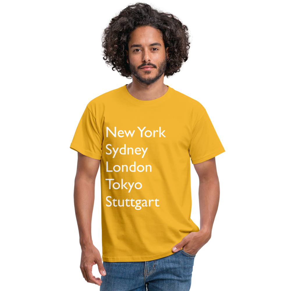 T-Shirt Stuttgart "Metropolen Big" Bright Edition - Gelb