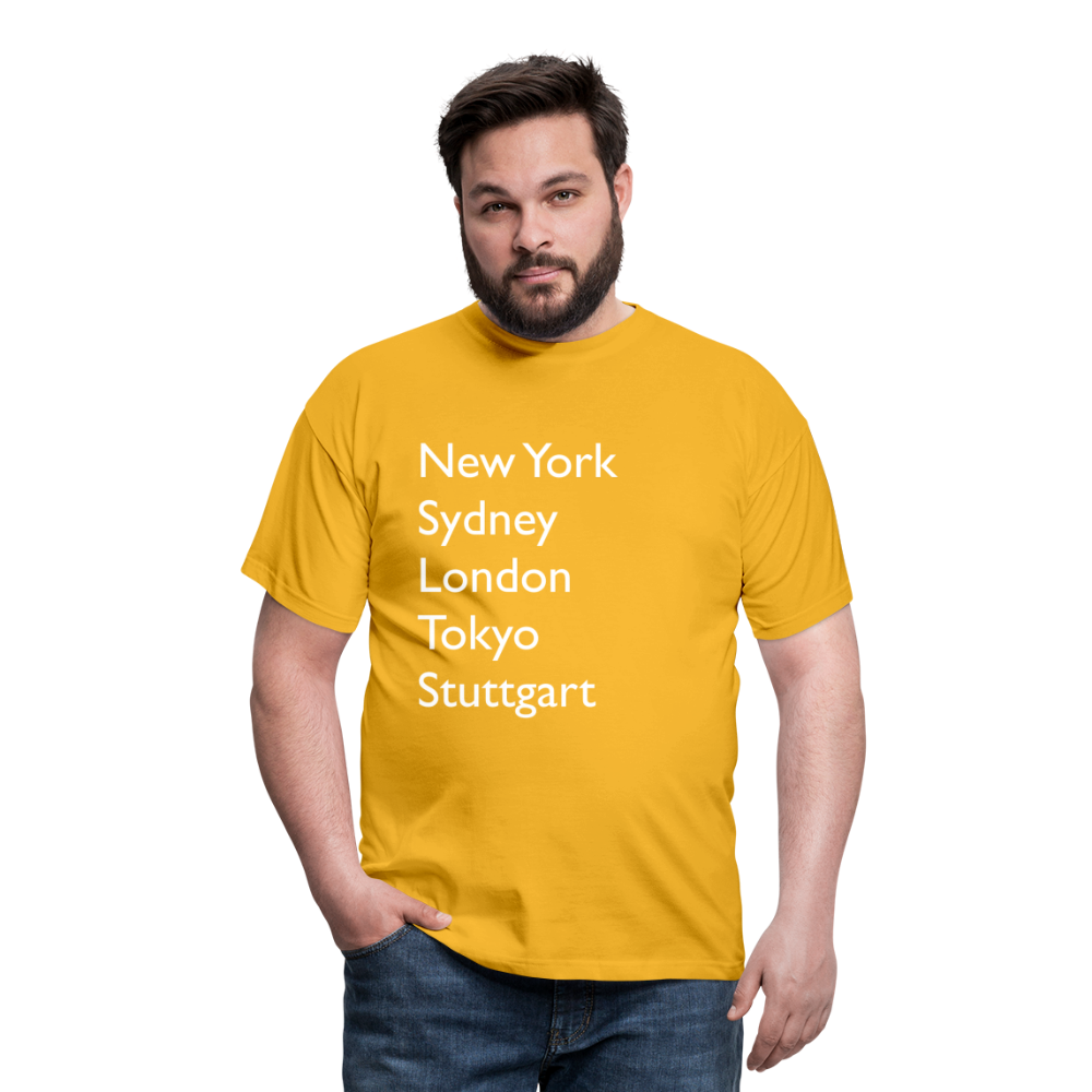 T-Shirt Stuttgart "Metropolen Big" Bright Edition - Gelb