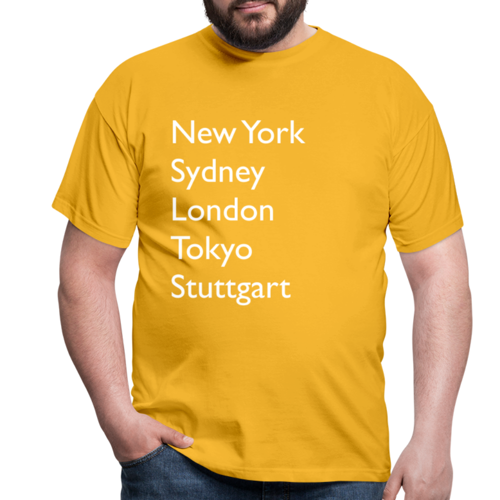T-Shirt Stuttgart "Metropolen Big" Bright Edition - Gelb