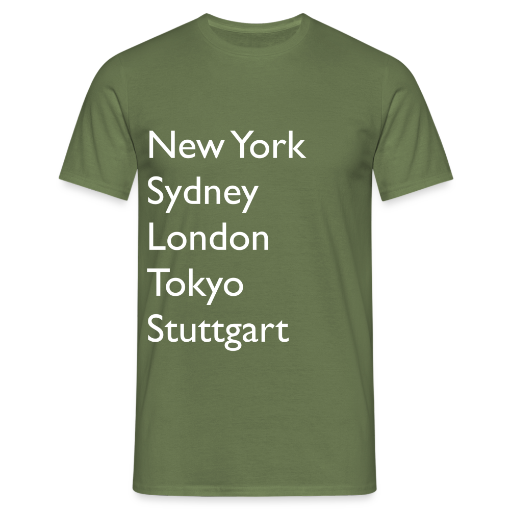 T-Shirt Stuttgart "Metropolen Big" Bright Edition - Militärgrün