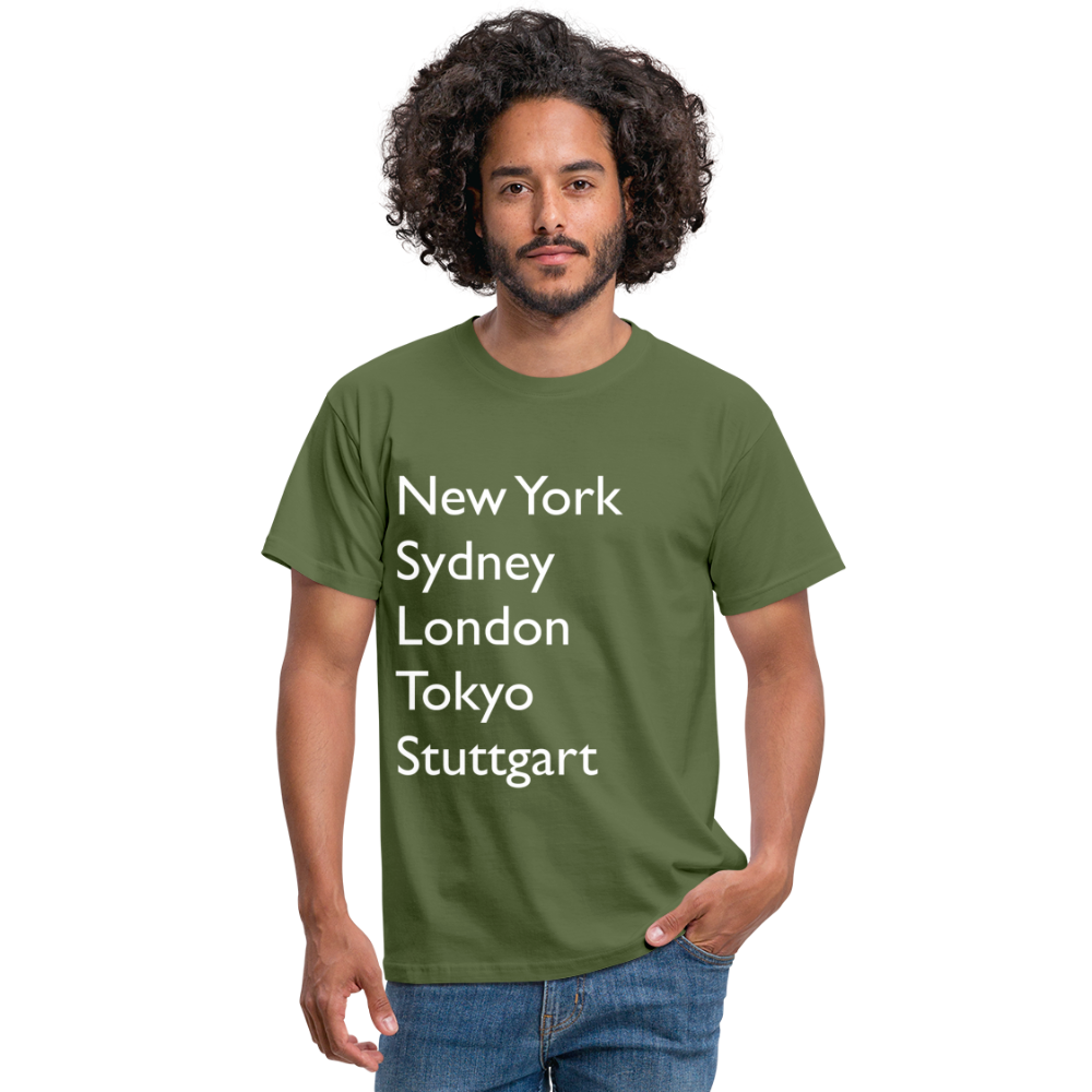 T-Shirt Stuttgart "Metropolen Big" Bright Edition - Militärgrün