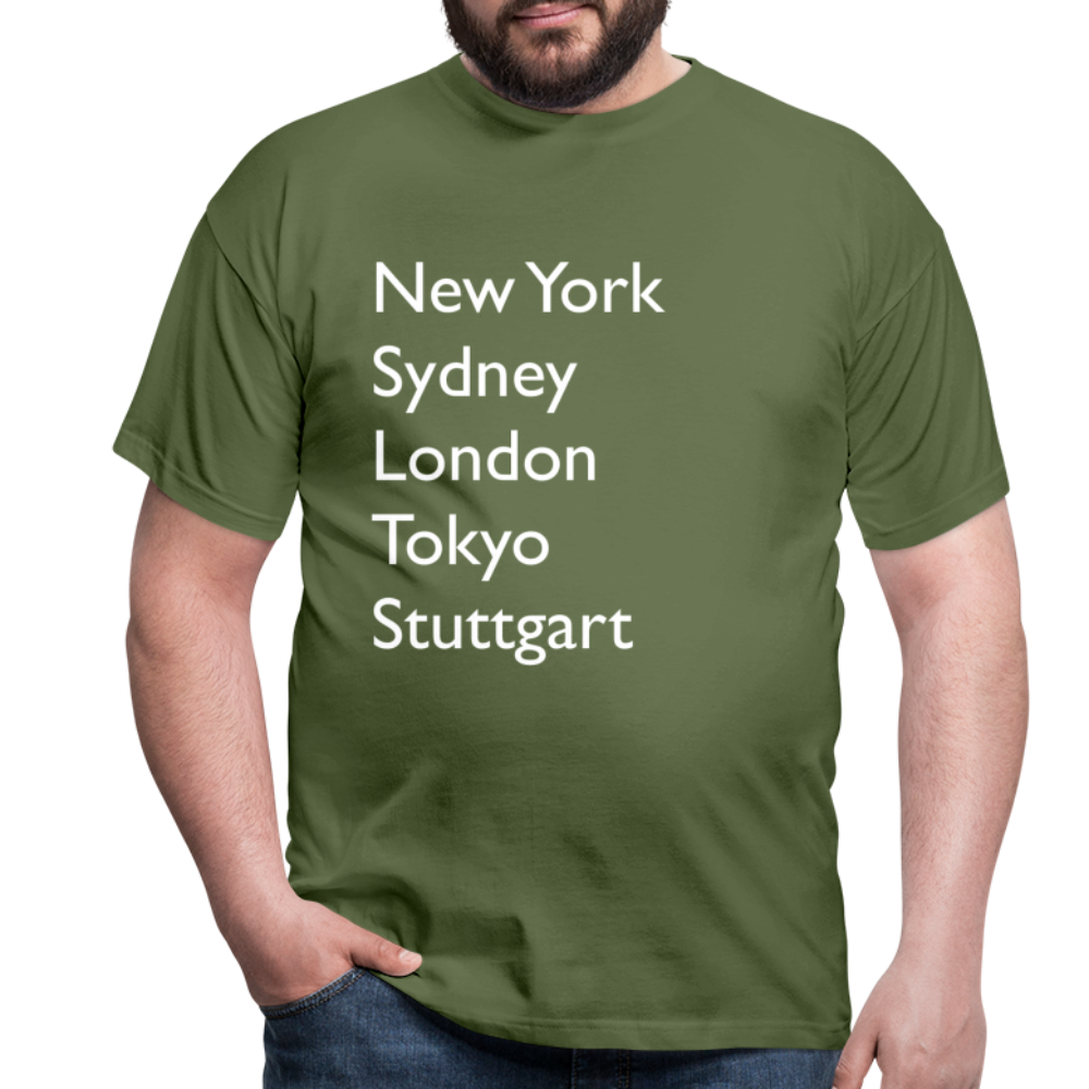 T-Shirt Stuttgart "Metropolen Big" Bright Edition - Militärgrün