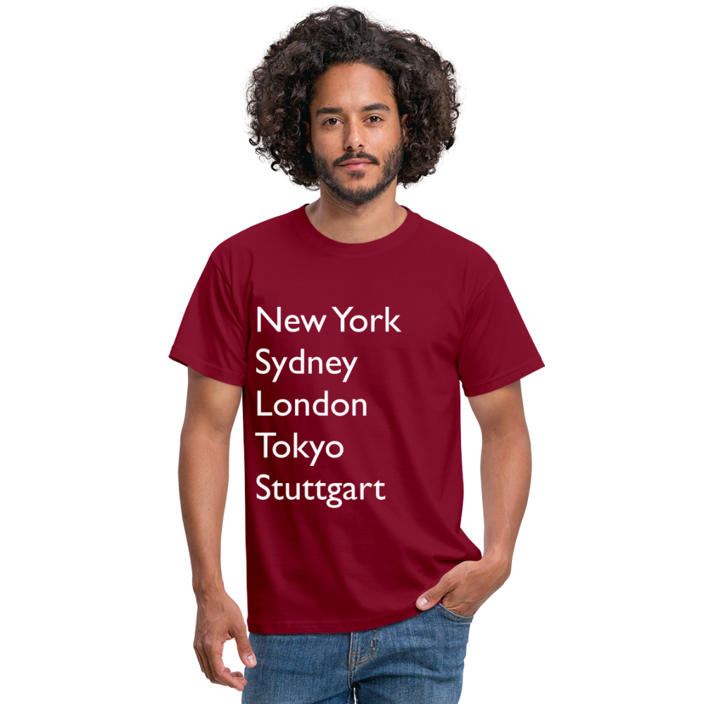 T-Shirt Stuttgart "Metropolen Big" Bright Edition - Ziegelrot