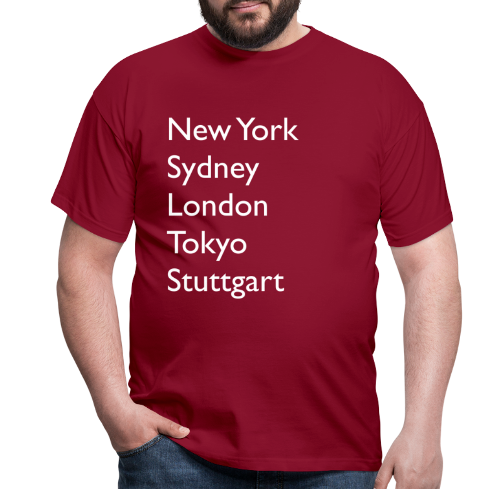 T-Shirt Stuttgart "Metropolen Big" Bright Edition - Ziegelrot