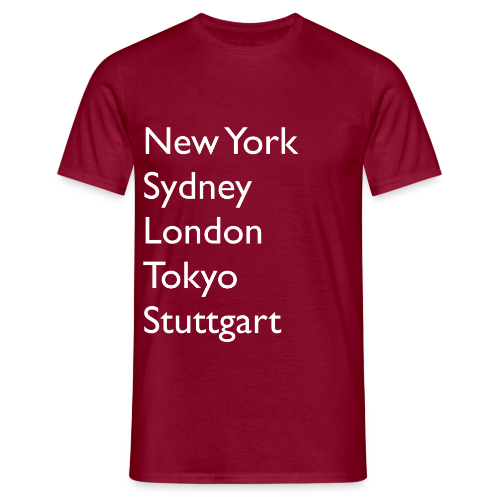 T-Shirt Stuttgart "Metropolen Big" Bright Edition - Ziegelrot