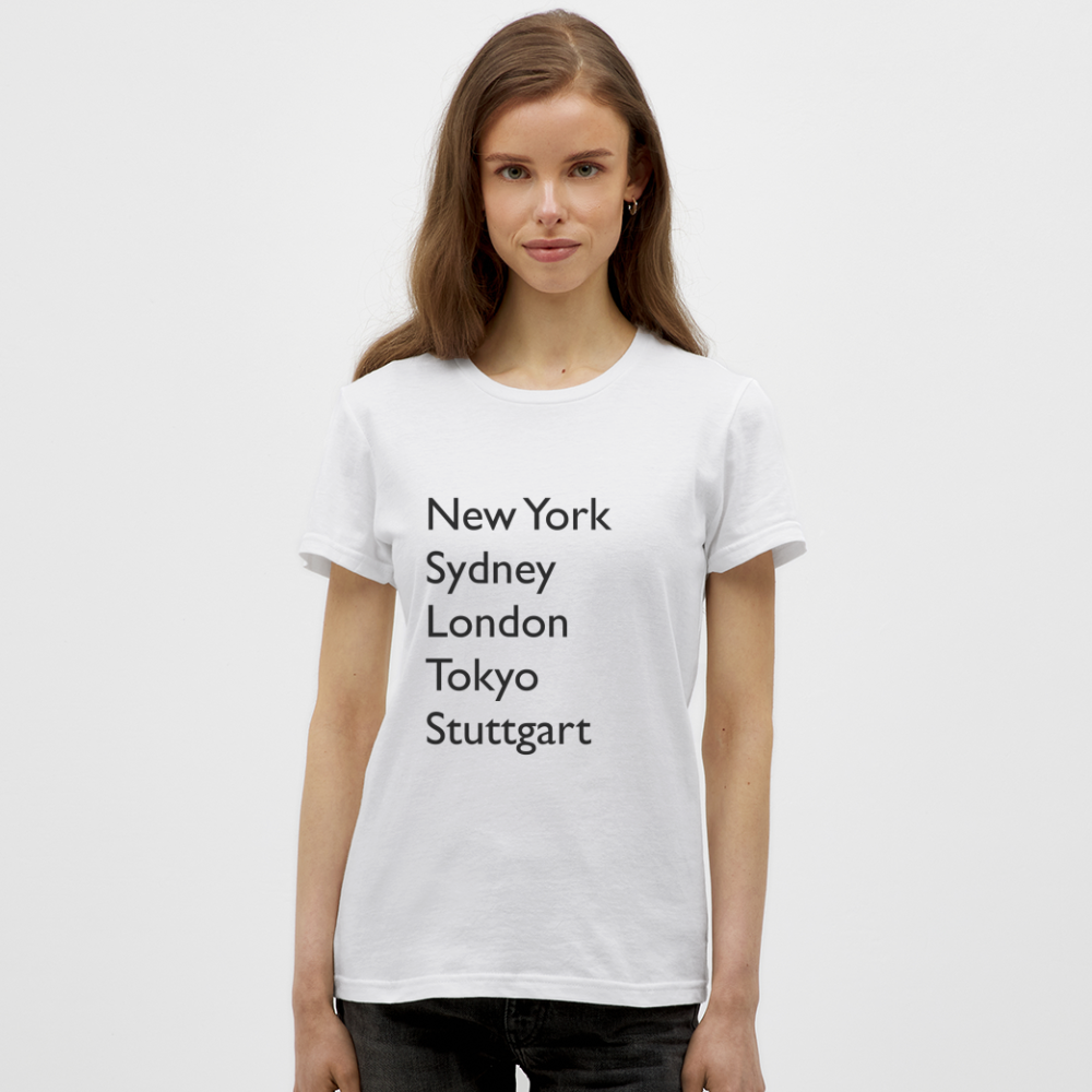 T-Shirt Ladies Stuttgart "Metropolen Big" - Weiß