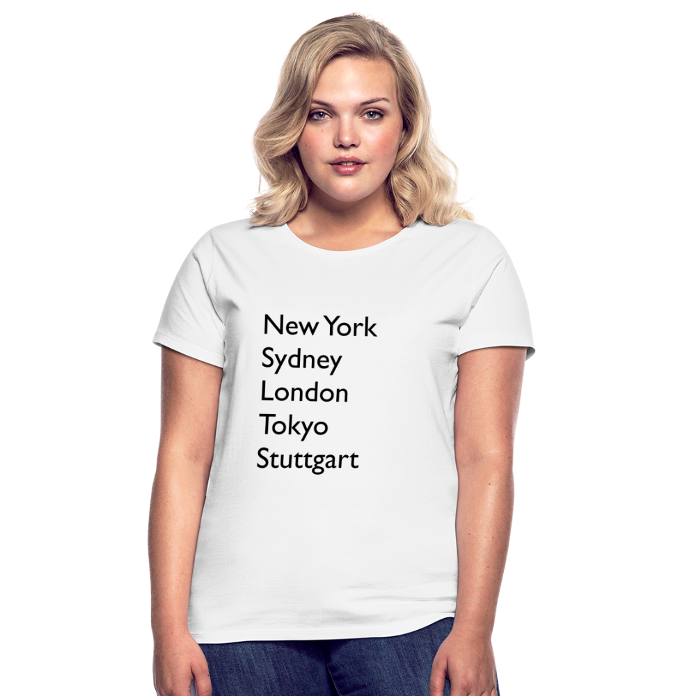 T-Shirt Ladies Stuttgart "Metropolen Big" - Weiß