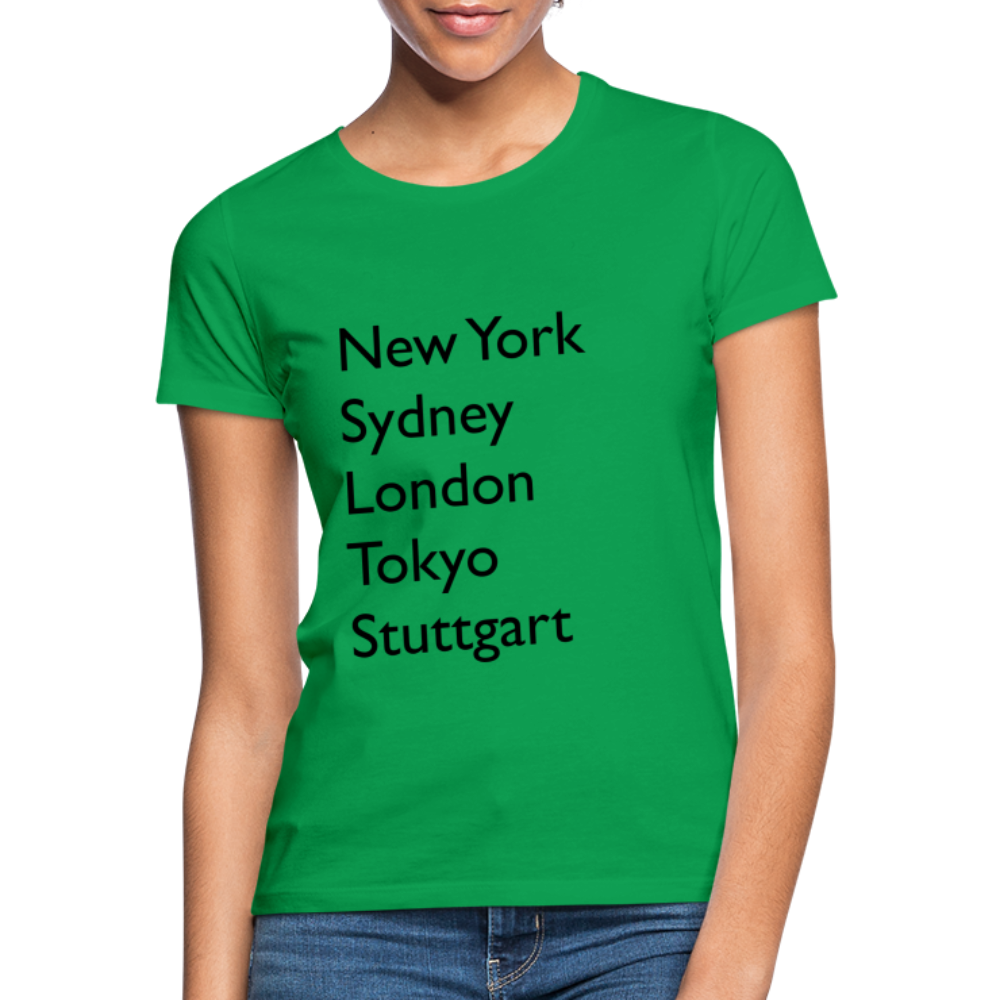 T-Shirt Ladies Stuttgart "Metropolen Big" - Kelly Green