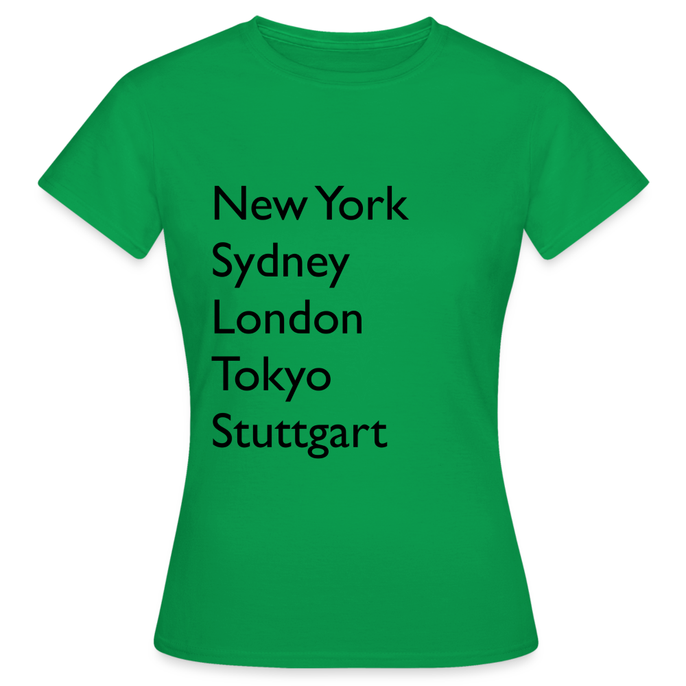 T-Shirt Ladies Stuttgart "Metropolen Big" - Kelly Green
