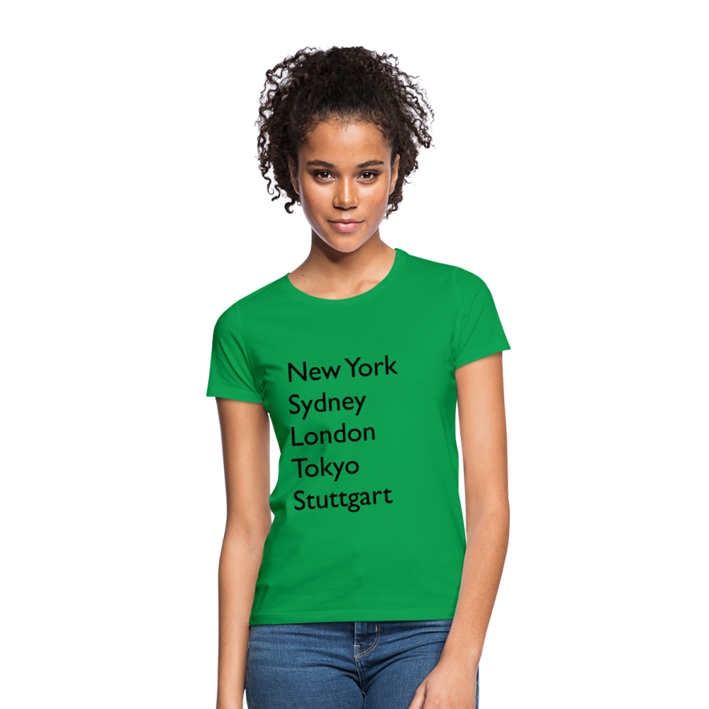 T-Shirt Ladies Stuttgart "Metropolen Big" - Kelly Green