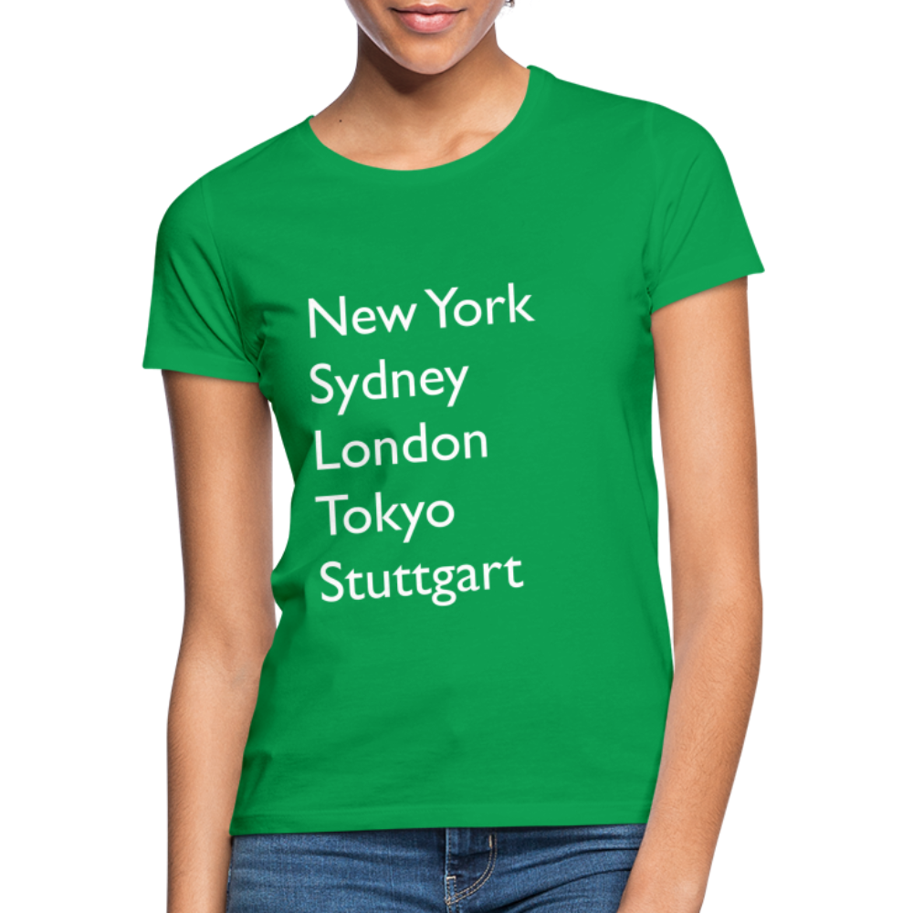 T-Shirt Ladies Stuttgart "Metropolen Big" Bright Edition - Kelly Green