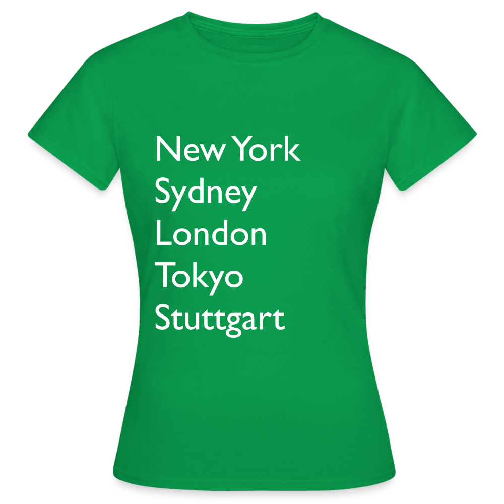 T-Shirt Ladies Stuttgart "Metropolen Big" Bright Edition - Kelly Green