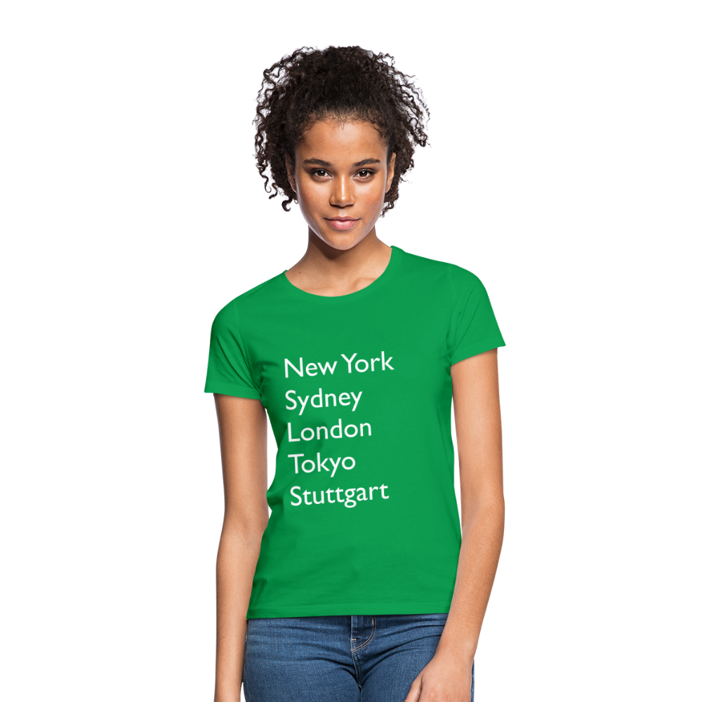 T-Shirt Ladies Stuttgart "Metropolen Big" Bright Edition - Kelly Green