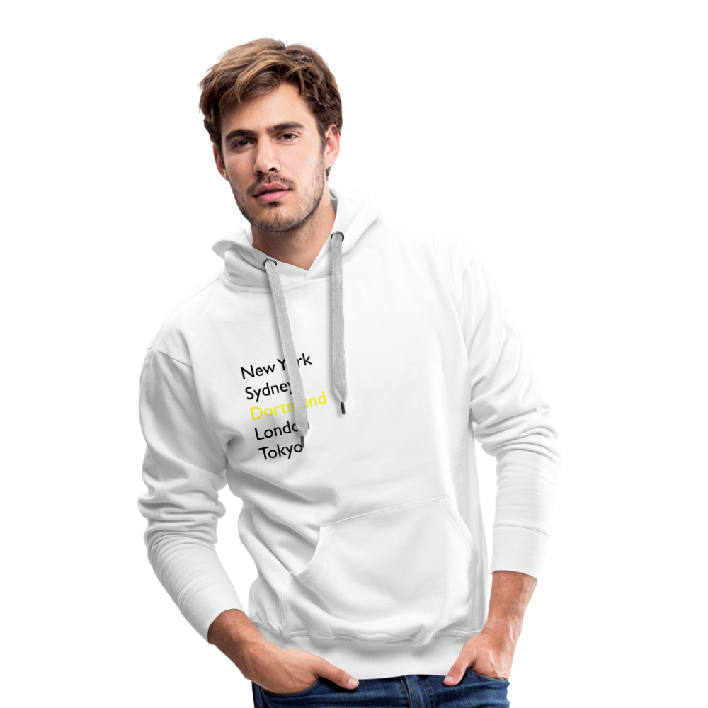 Hoodie Dortmund "Metropolen" Dark Edition - Weiß
