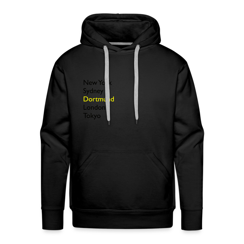 Hoodie Dortmund "Metropolen" Dark Edition - Schwarz