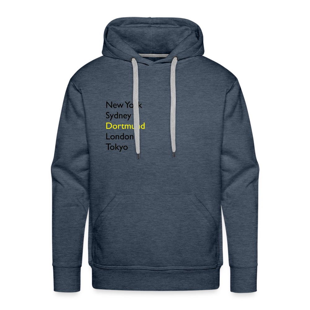 Hoodie Dortmund "Metropolen" Dark Edition - Jeansblau