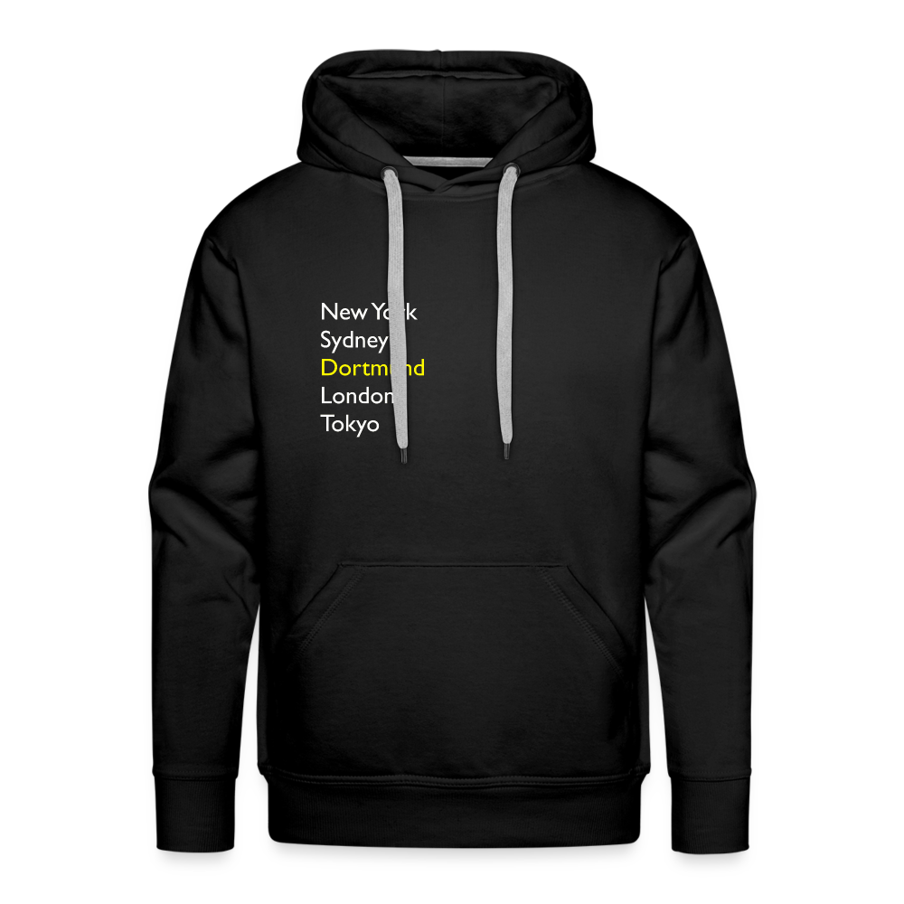 Hoodie Dortmund "Metropolen" Bright Edition - Schwarz
