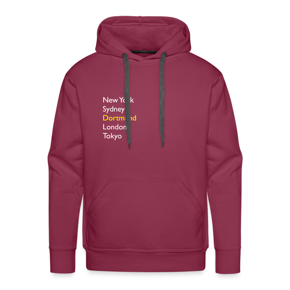 Hoodie Dortmund "Metropolen" Bright Edition - Bordeaux