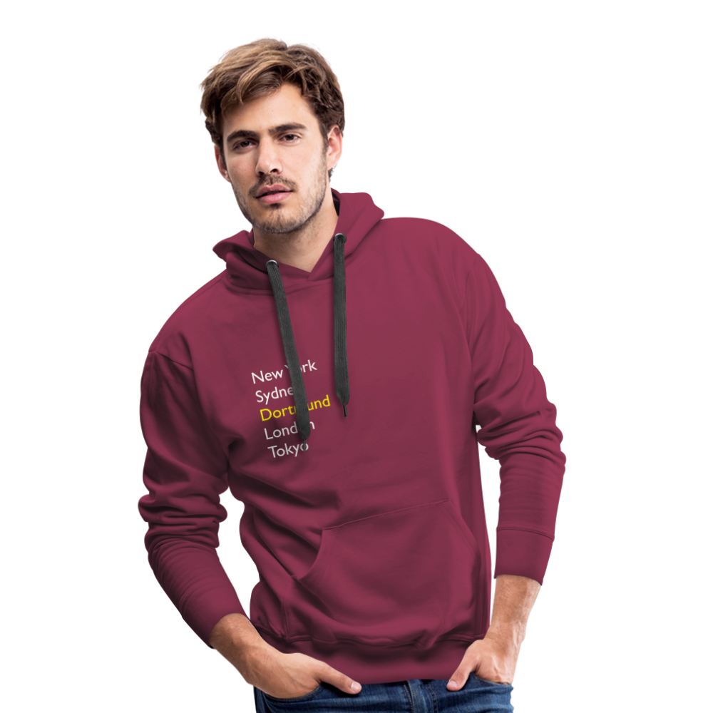 Hoodie Dortmund "Metropolen" Bright Edition - Bordeaux