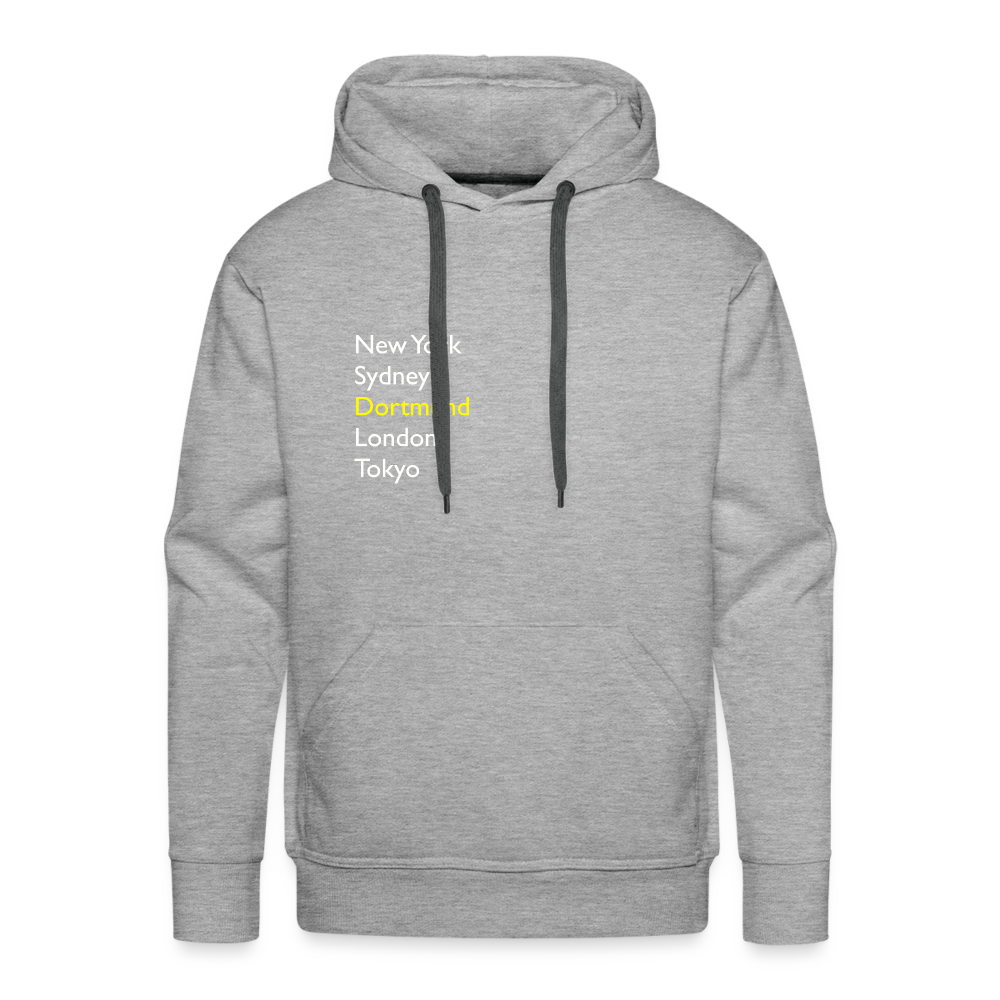 Hoodie Dortmund "Metropolen" Bright Edition - Grau meliert