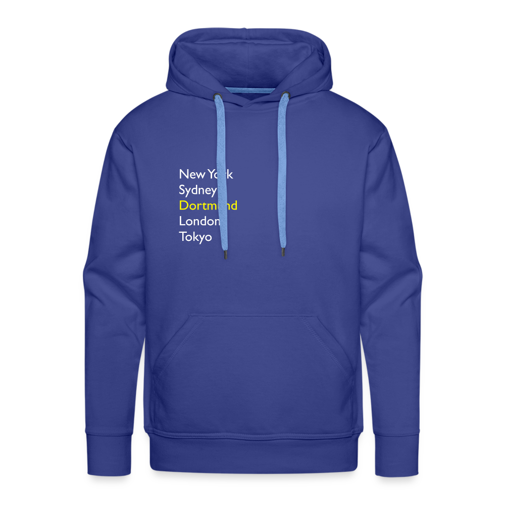 Hoodie Dortmund "Metropolen" Bright Edition - Königsblau