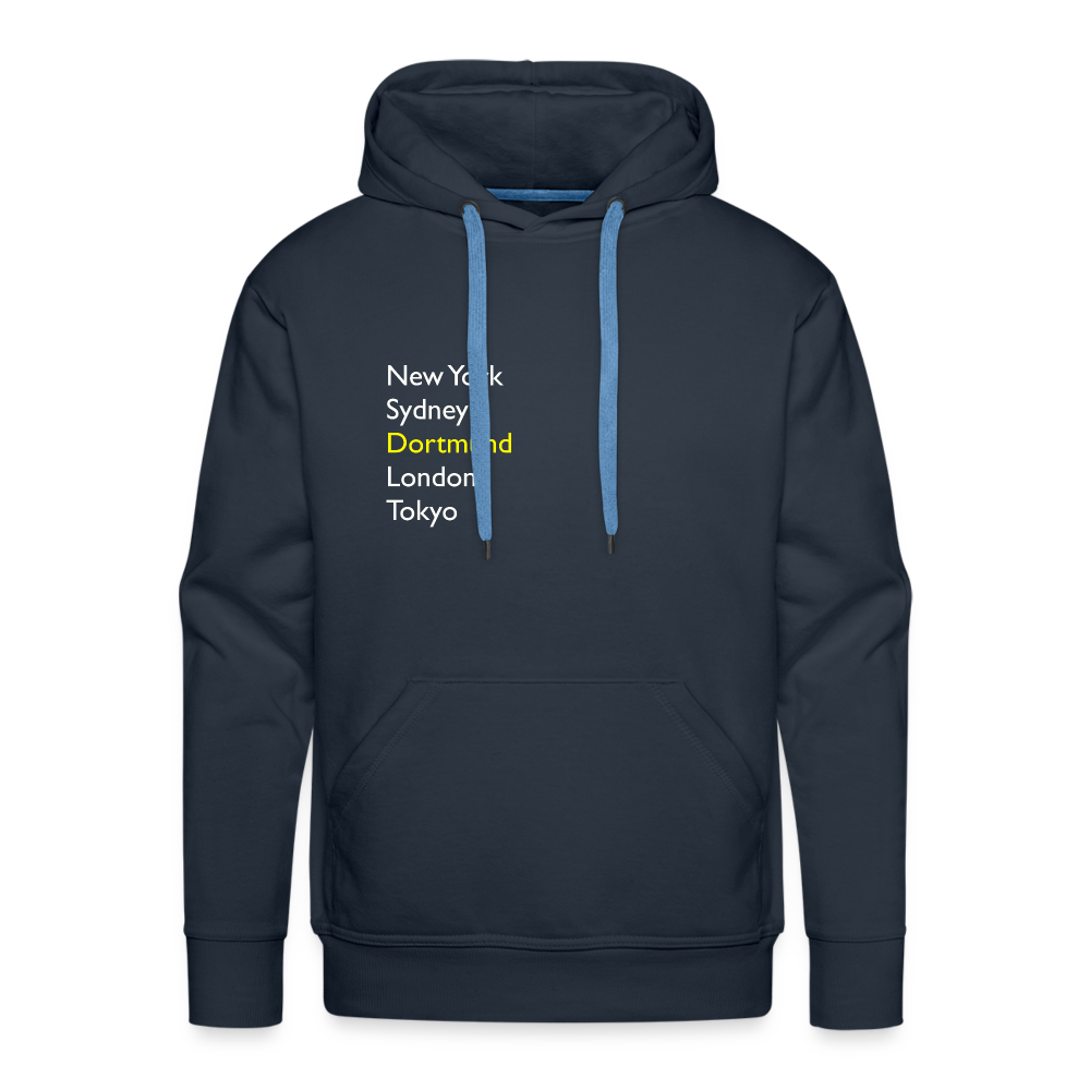 Hoodie Dortmund "Metropolen" Bright Edition - Navy
