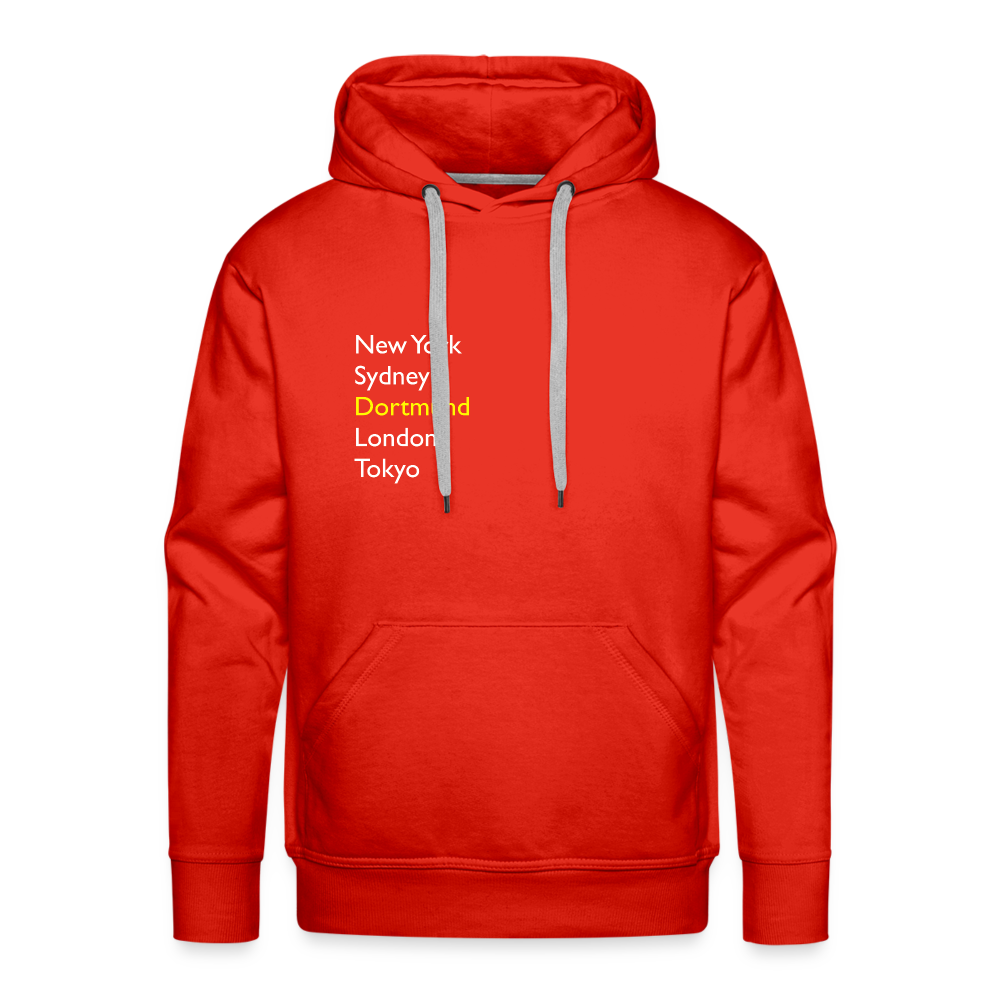Hoodie Dortmund "Metropolen" Bright Edition - Rot