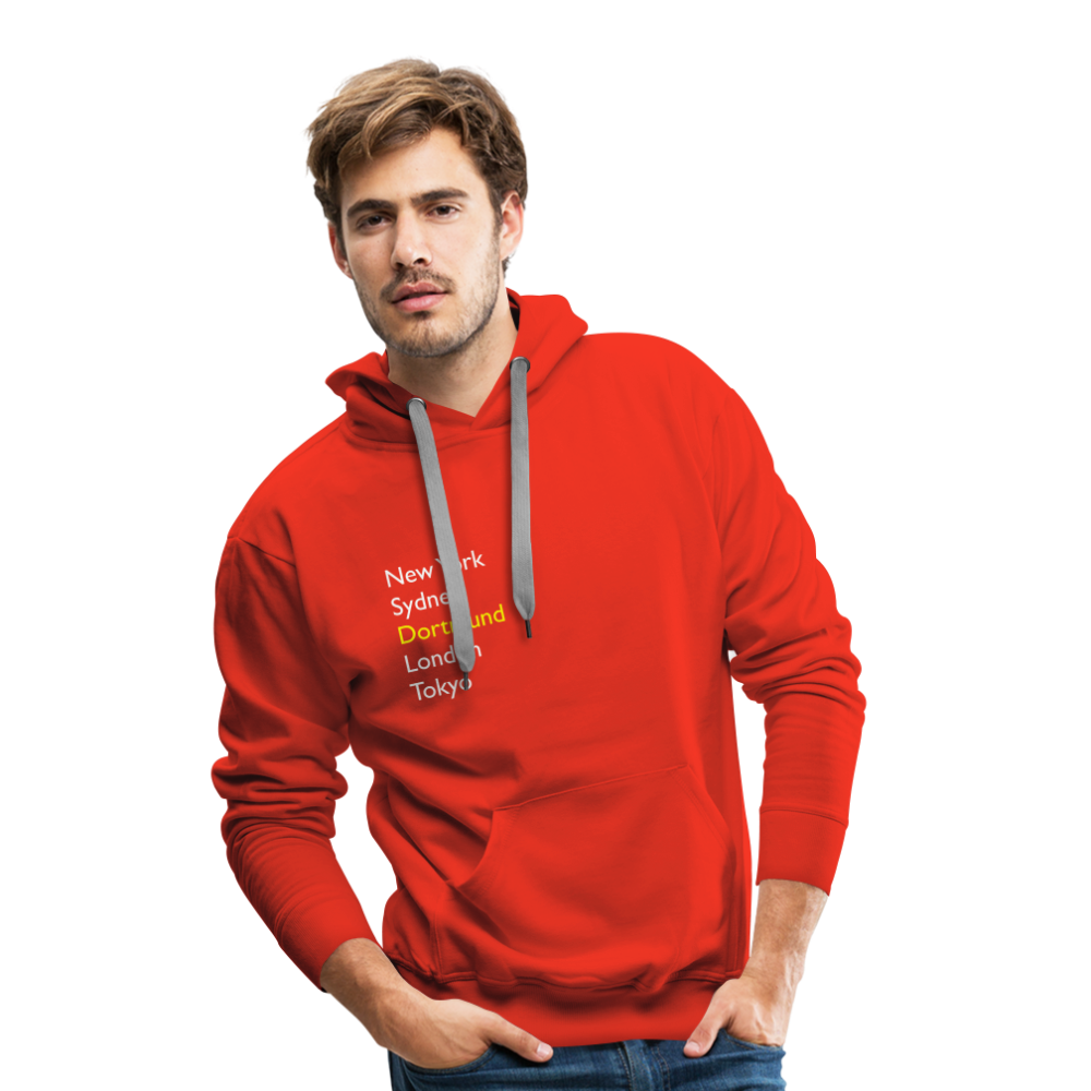 Hoodie Dortmund "Metropolen" Bright Edition - Rot