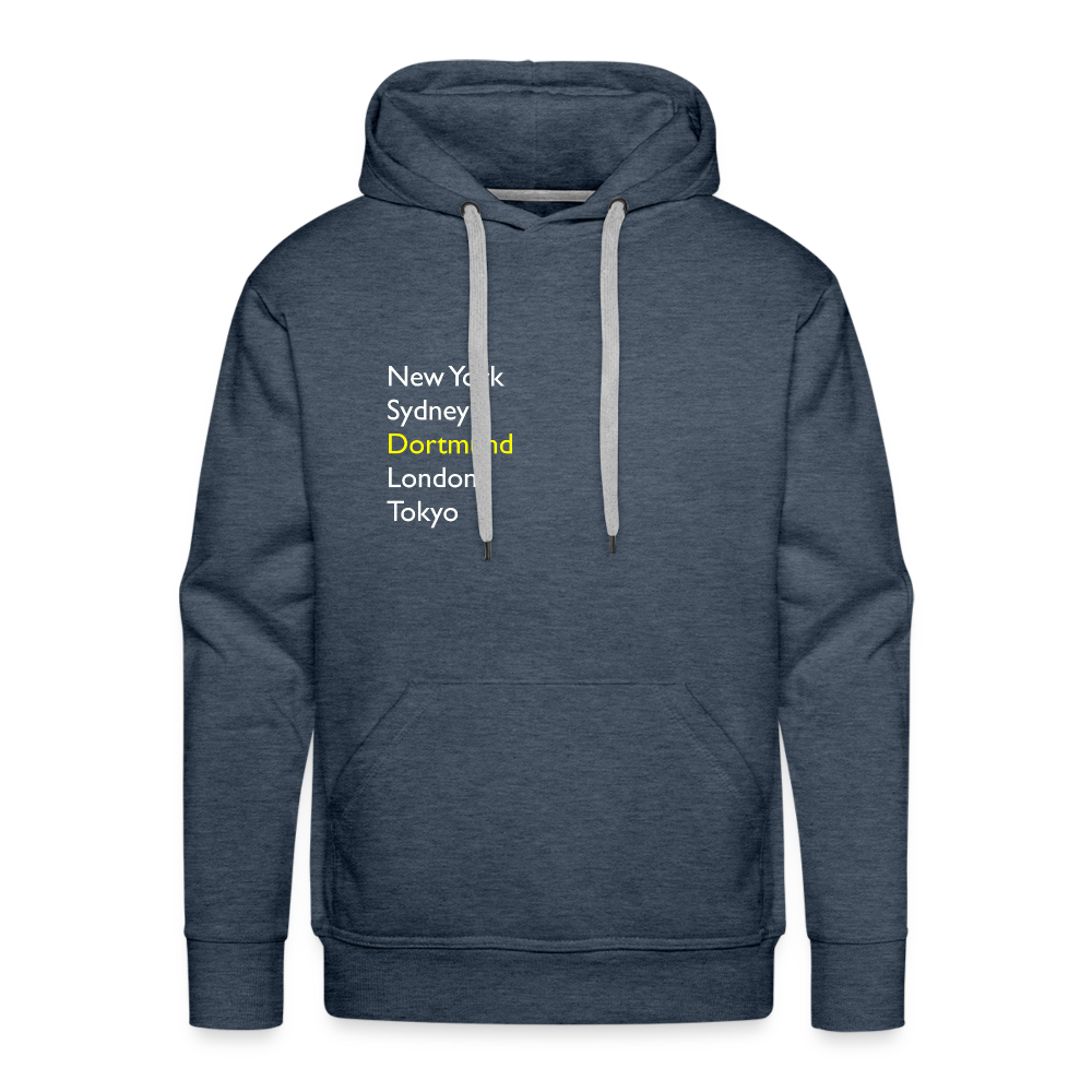 Hoodie Dortmund "Metropolen" Bright Edition - Jeansblau