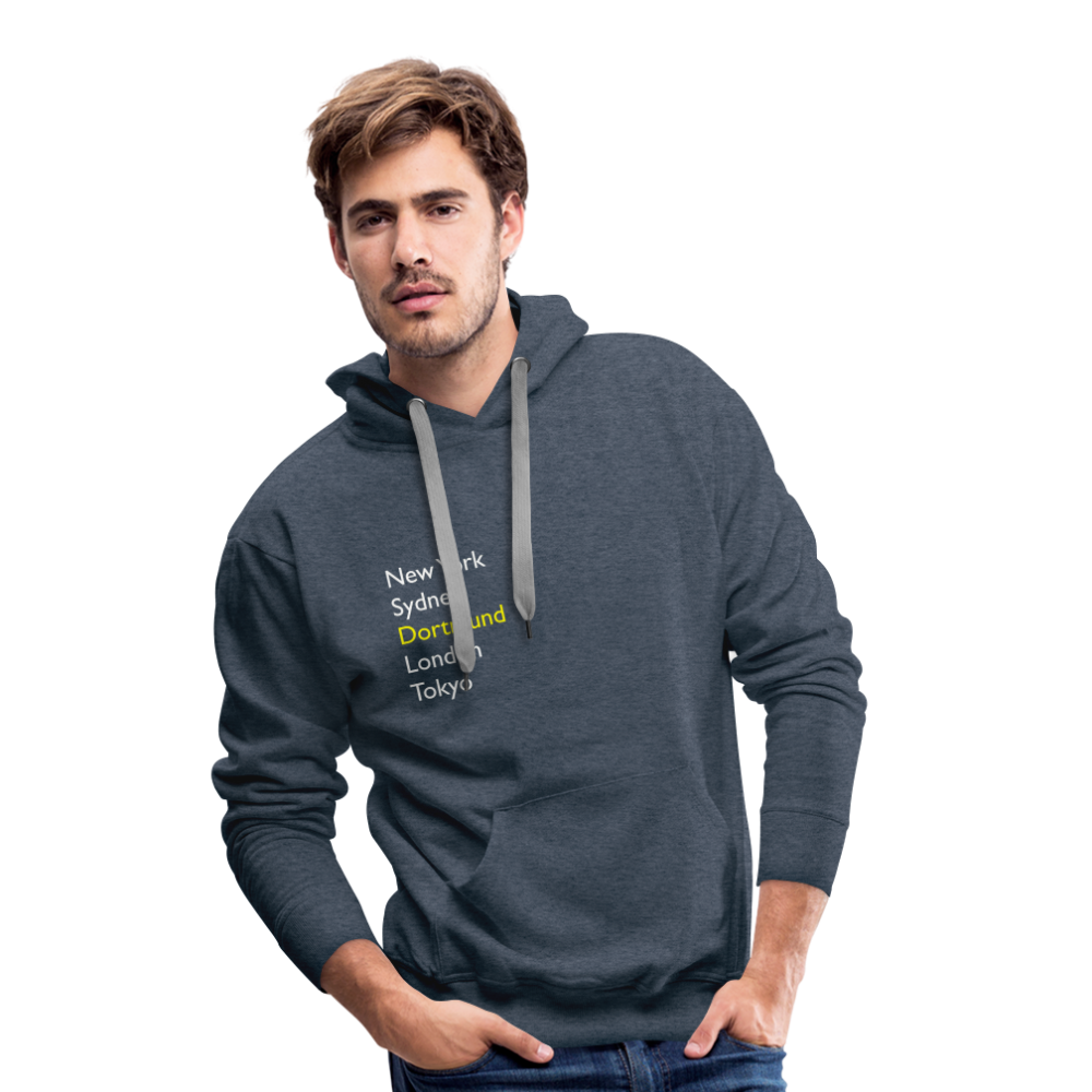 Hoodie Dortmund "Metropolen" Bright Edition - Jeansblau