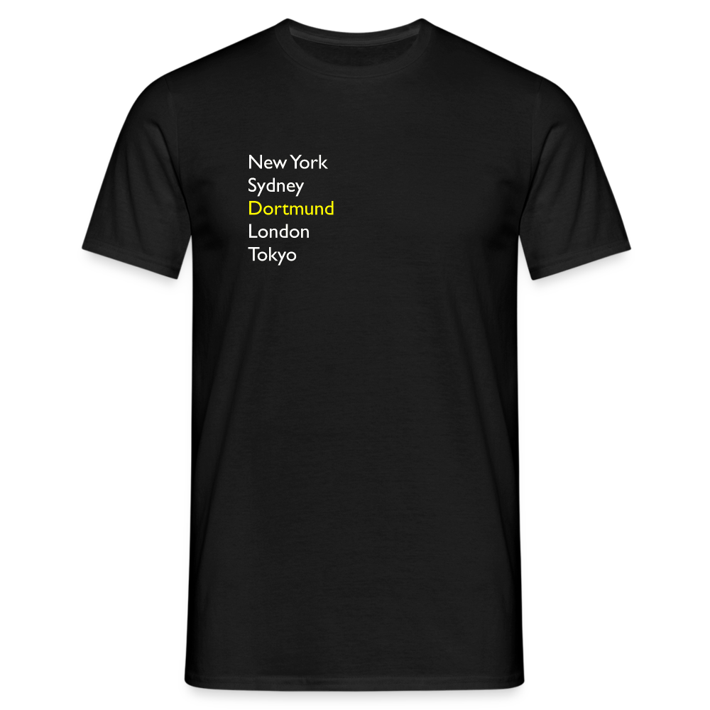 T-Shirt Dortmund "Metropolen" Bright Edition - Schwarz