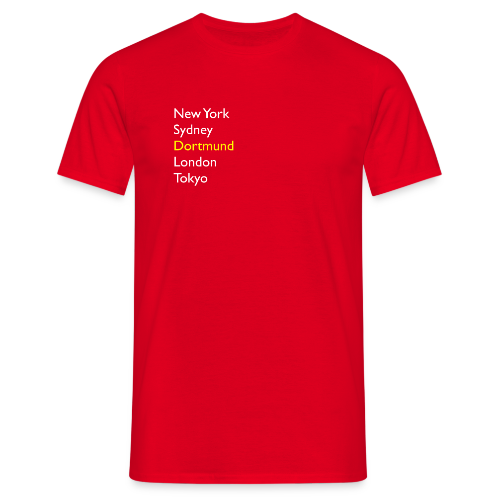 T-Shirt Dortmund "Metropolen" Bright Edition - Rot