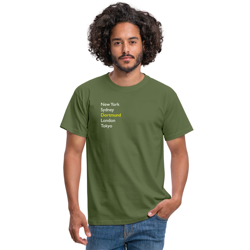 T-Shirt Dortmund "Metropolen" Bright Edition - Militärgrün