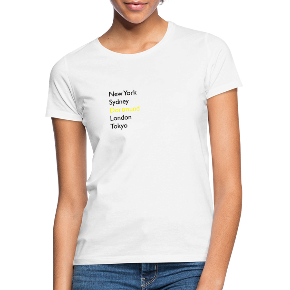 T-Shirt Ladies Dortmund "Metropolen" - Weiß