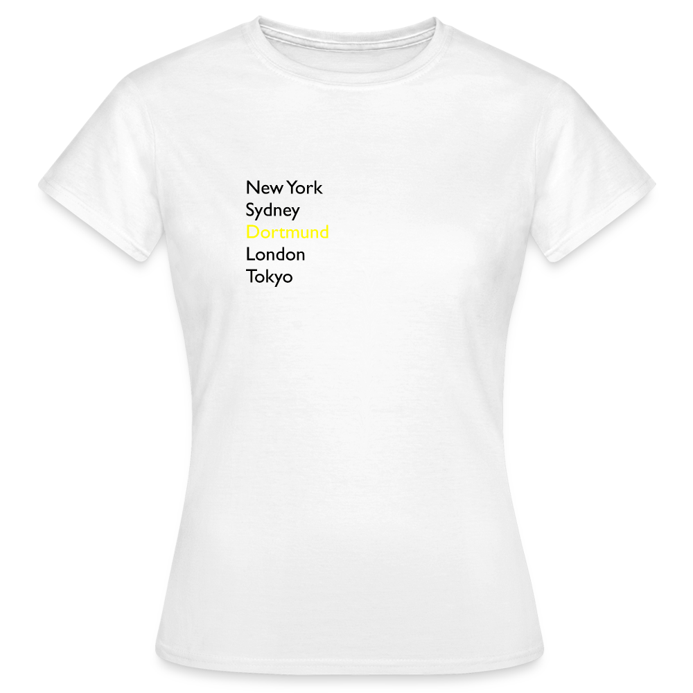 T-Shirt Ladies Dortmund "Metropolen" - Weiß