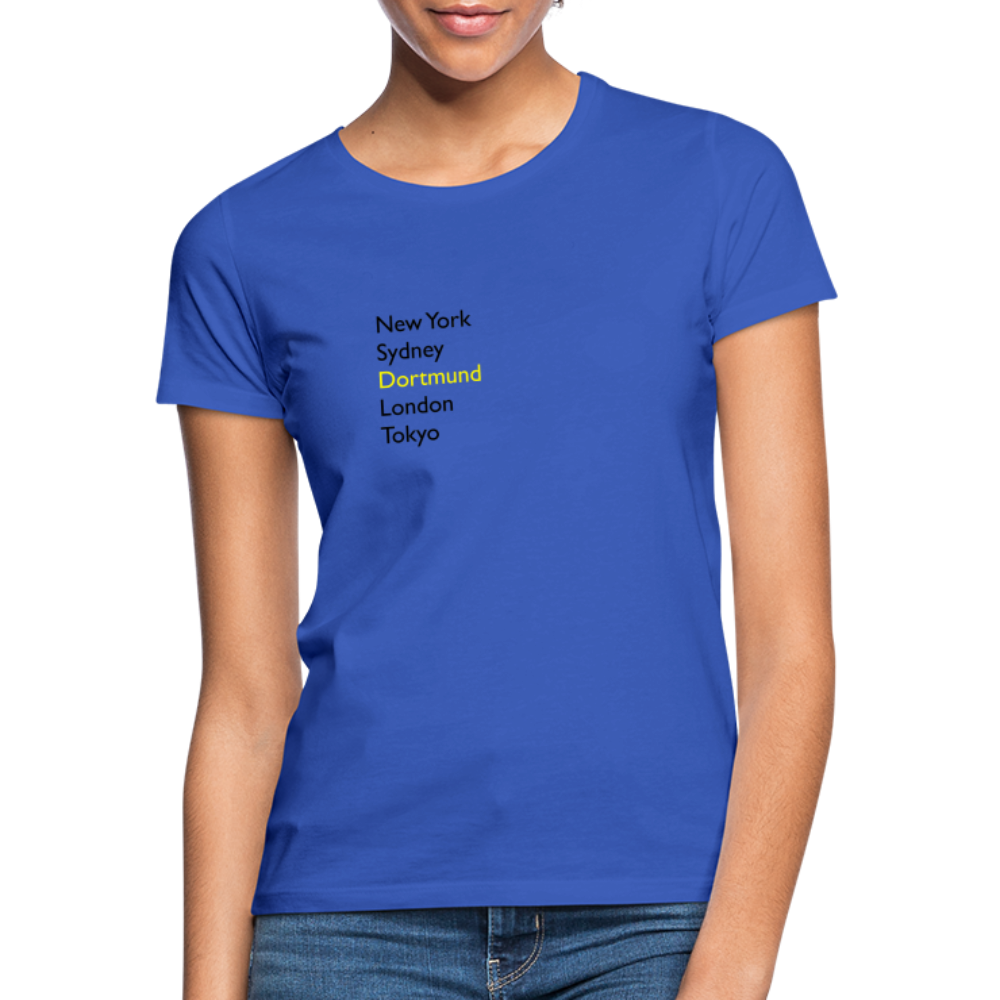 T-Shirt Ladies Dortmund "Metropolen" - Royalblau