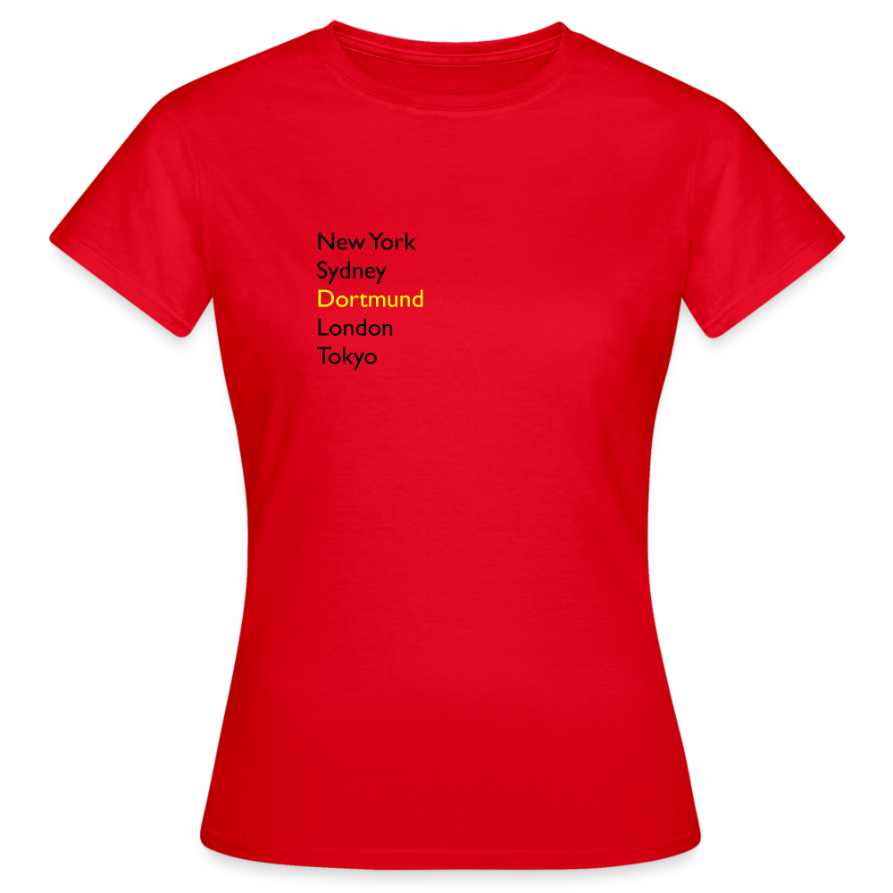 T-Shirt Ladies Dortmund "Metropolen" - Rot
