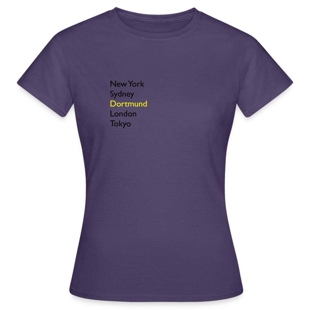 T-Shirt Ladies Dortmund "Metropolen" - Dunkellila