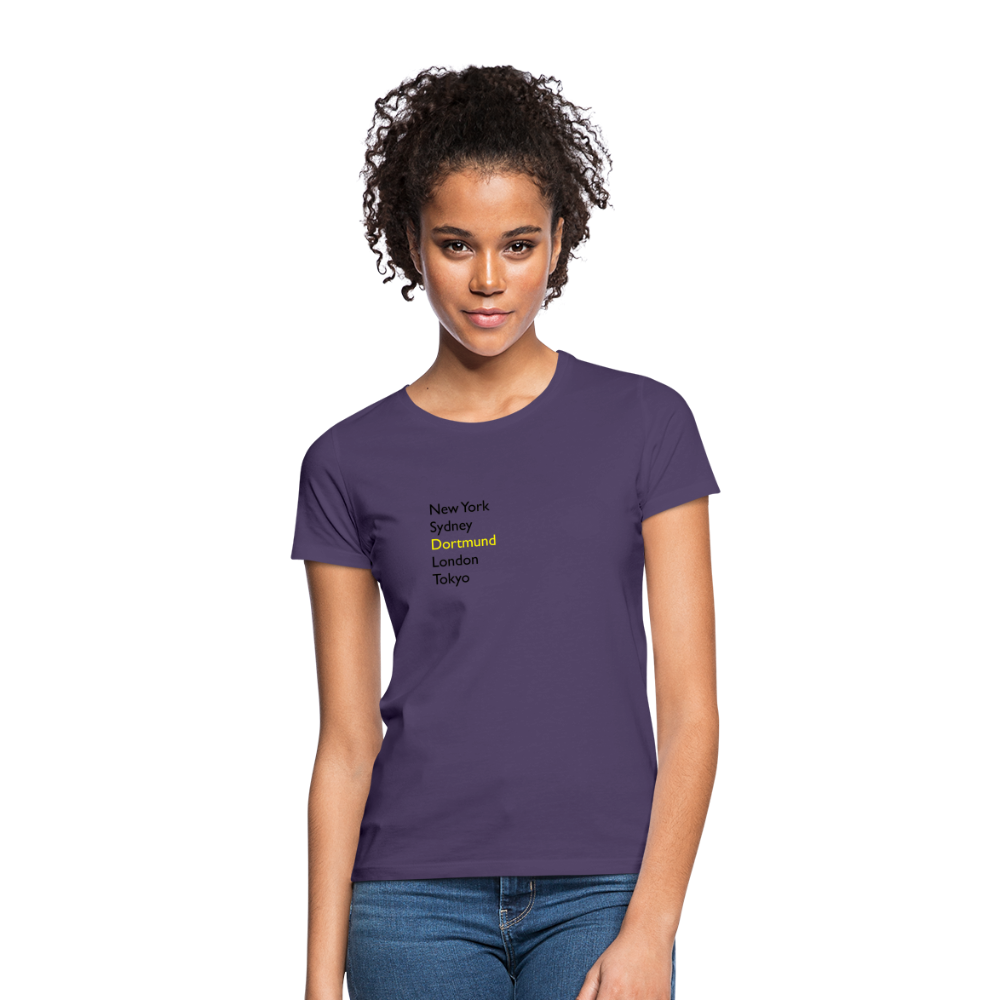 T-Shirt Ladies Dortmund "Metropolen" - Dunkellila