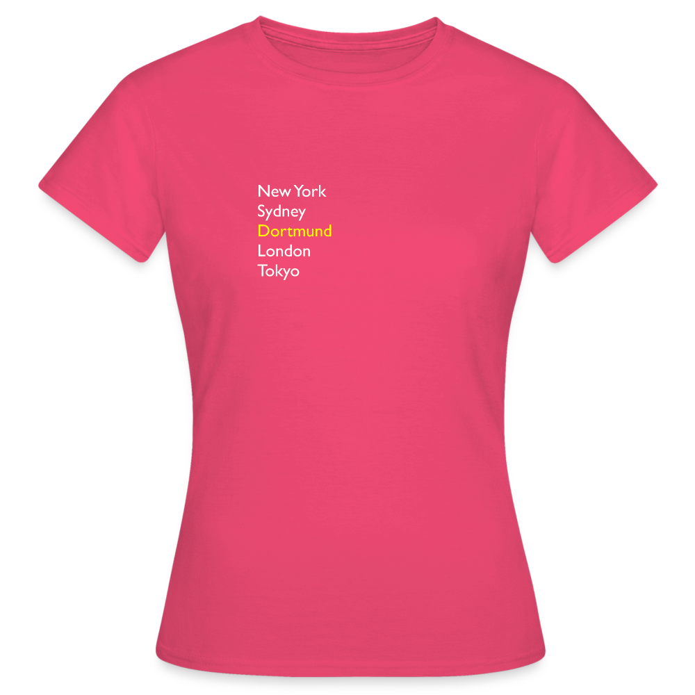 T-Shirt Ladies Dortmund "Metropolen" Bright Edition - Azalea