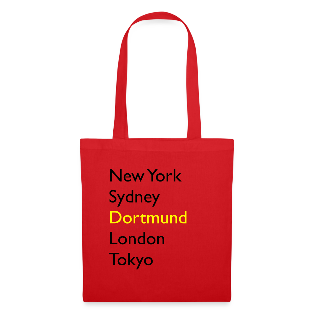 Tote Bag Dortmund "Metropolen" - Rot