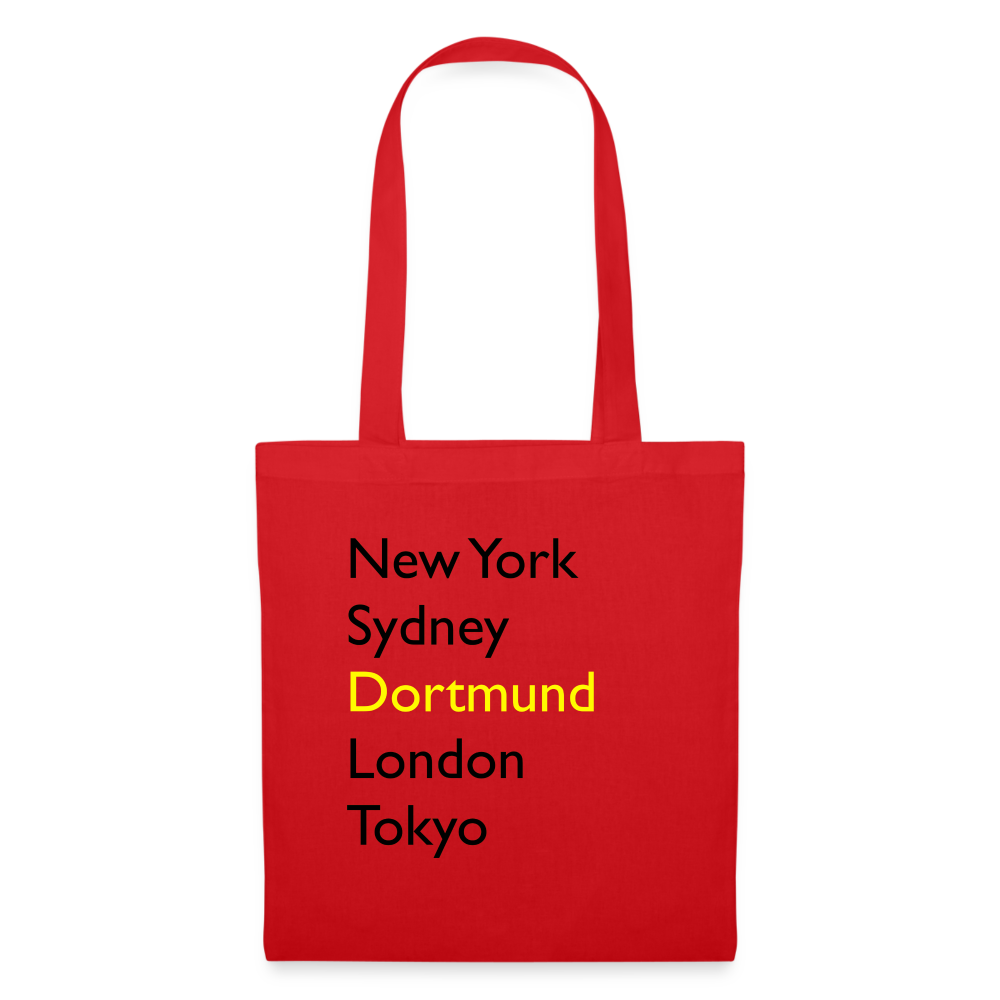 Tote Bag Dortmund "Metropolen" - Rot