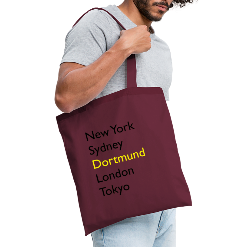Tote Bag Dortmund "Metropolen" - Burgunderrot