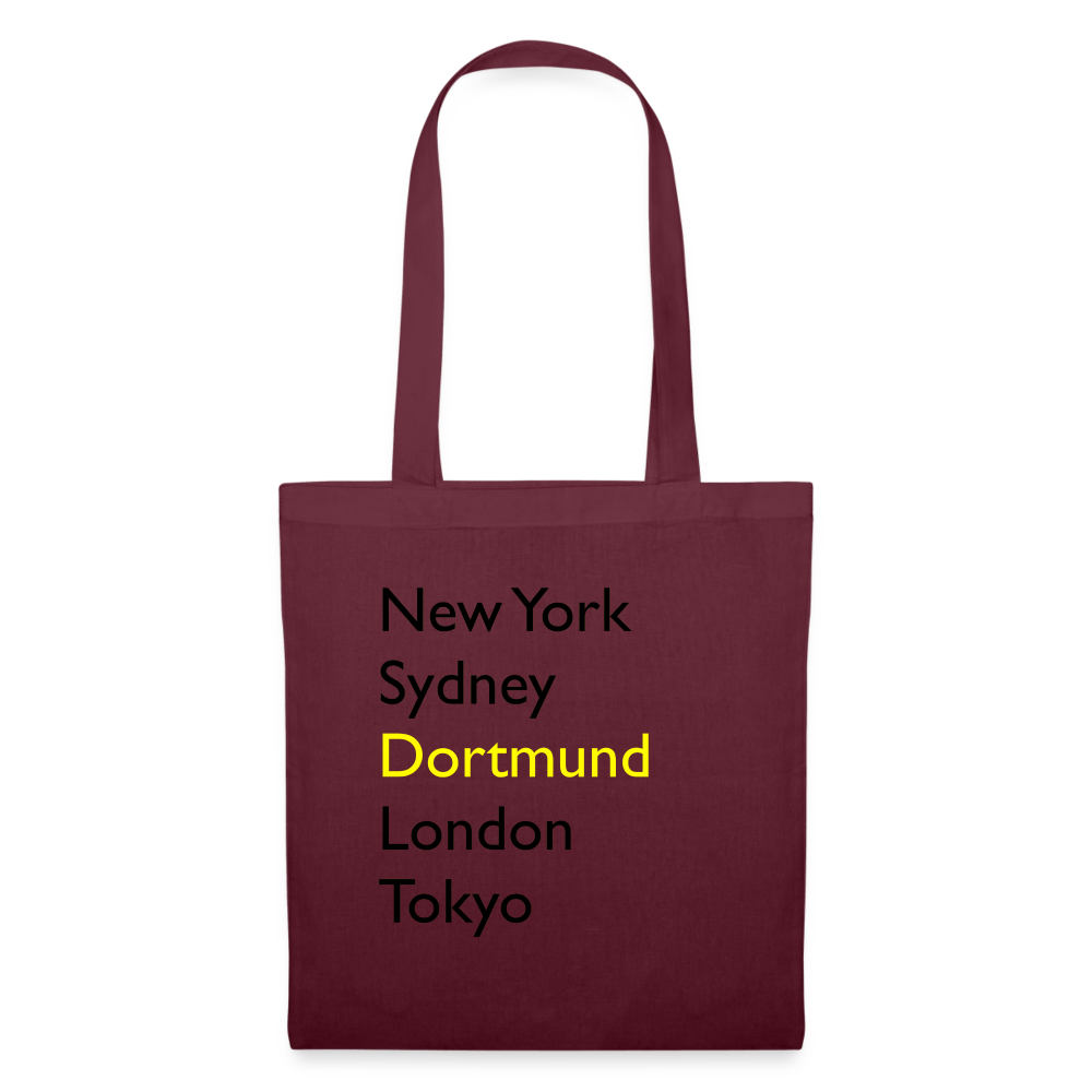 Tote Bag Dortmund "Metropolen" - Burgunderrot