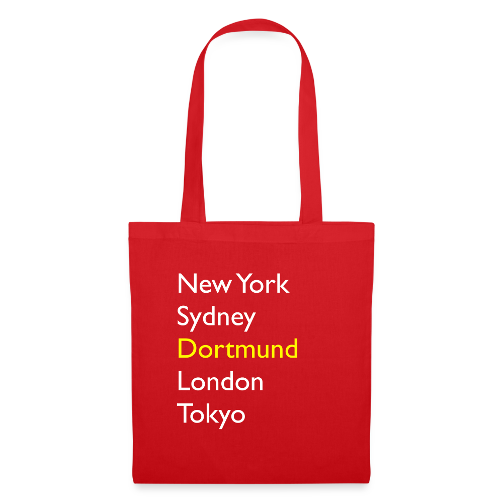 Tote Bag Dortmund "Metropolen" - Rot
