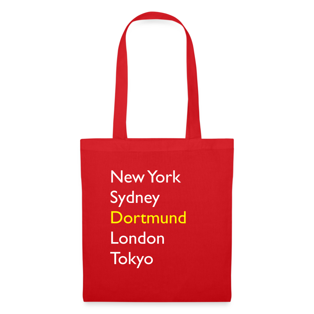 Tote Bag Dortmund "Metropolen" - Rot