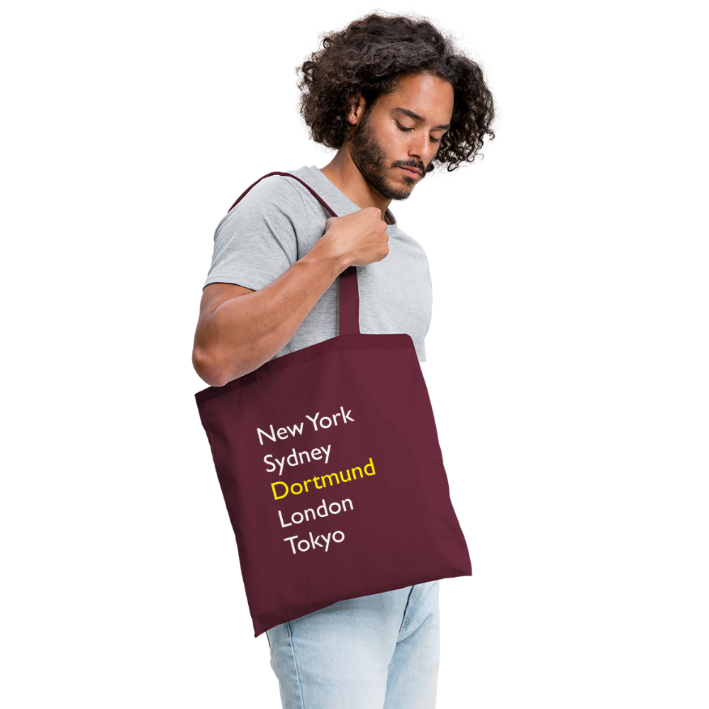 Tote Bag Dortmund "Metropolen" - Burgunderrot