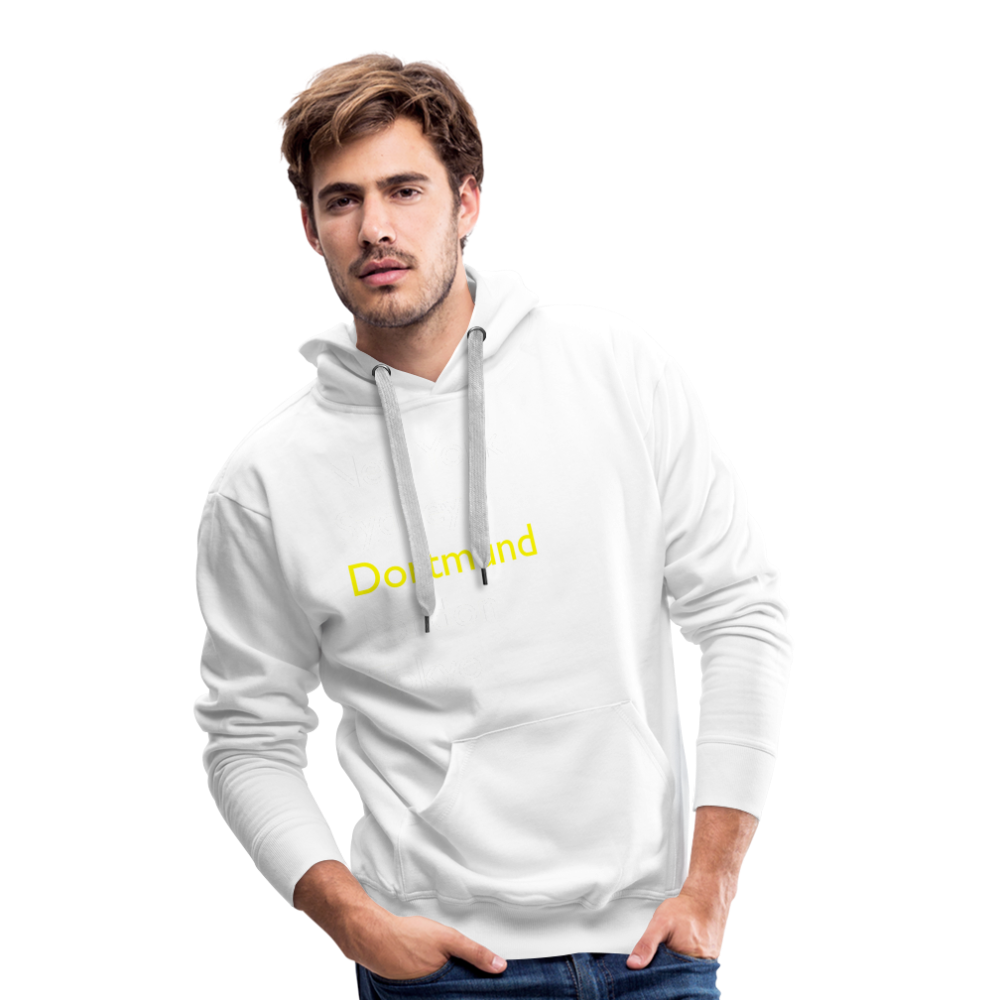 Hoodie Dortmund "Metropolen Big" Bright Edition - Weiß