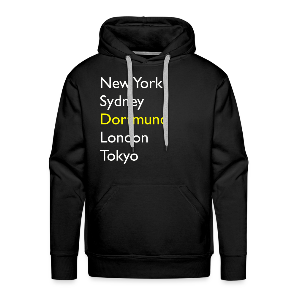 Hoodie Dortmund "Metropolen Big" Bright Edition - Schwarz