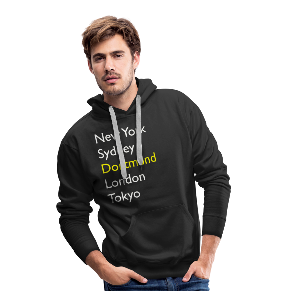 Hoodie Dortmund "Metropolen Big" Bright Edition - Schwarz